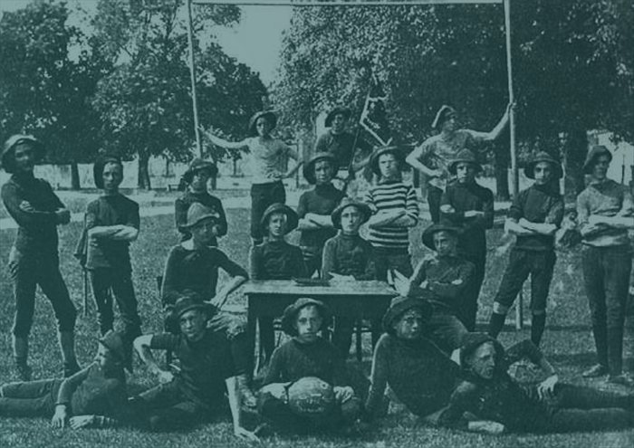 Photo d'équipe du FC Servette en 1892, peu après sa fondation